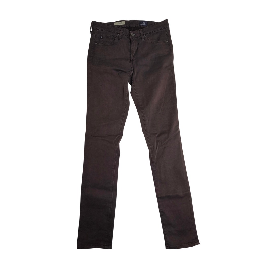 AG Adriano Goldschmied The Prima‎ Mid-Rise Cigarette Jeans Brown 26R LSS1434-BCE
